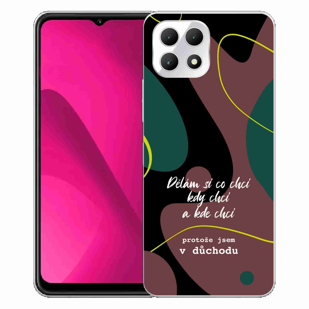 Gélový kryt mmCase na T-Mobile T Phone 2 - vtipný text 10 čierne pozadie