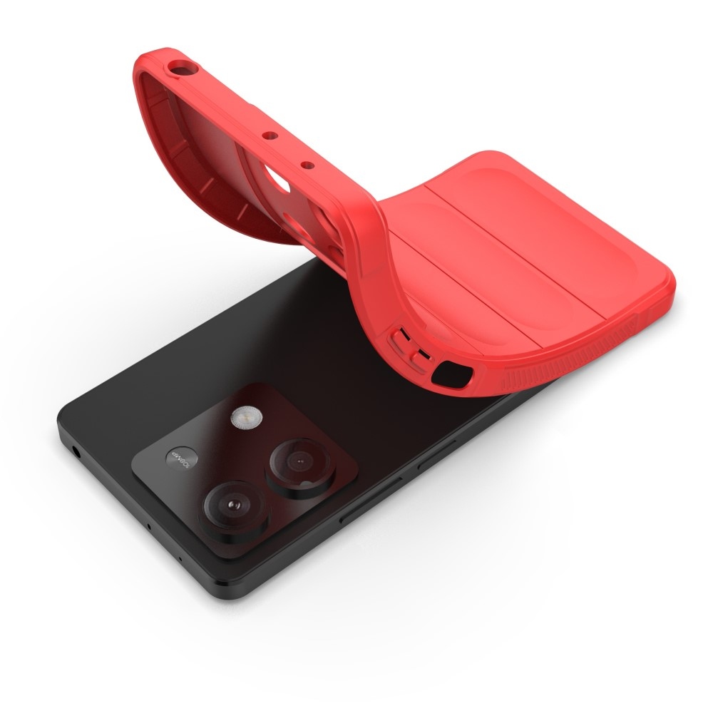Rugg odolný gélový obal na Xiaomi Redmi Note 13 5G - červený