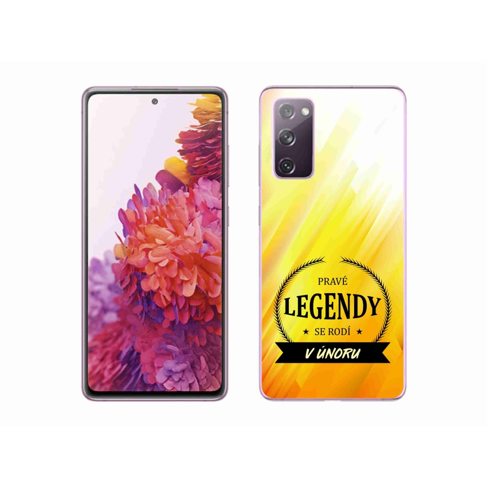 Gélový kryt mmCase na Samsung Galaxy S20 FE - legendy vo februári žlté pozadie