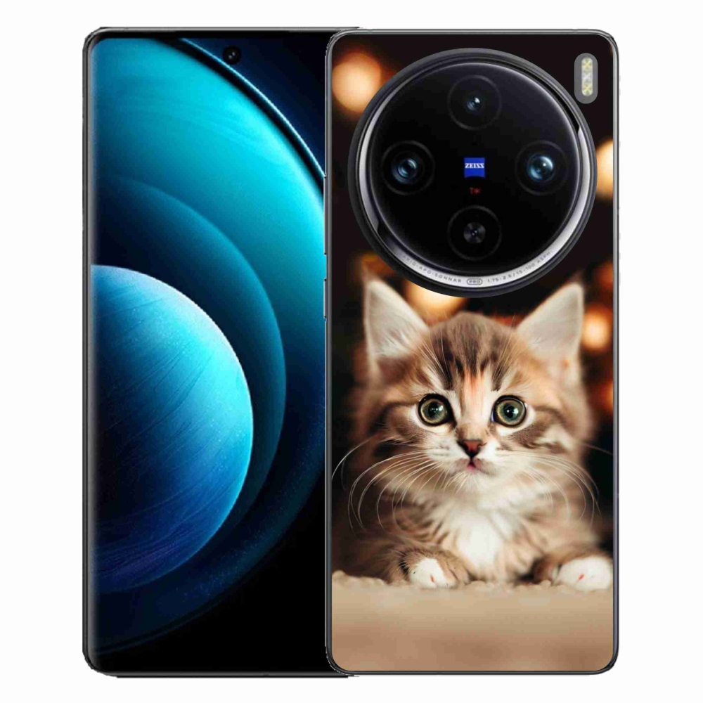 Gélový kryt mmCase na Vivo X100 Pro 5G - roztomilé mačiatko 2