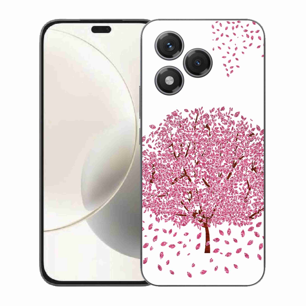 Gélový kryt mmCase na Honor 400 Lite - kreslený strom s listami