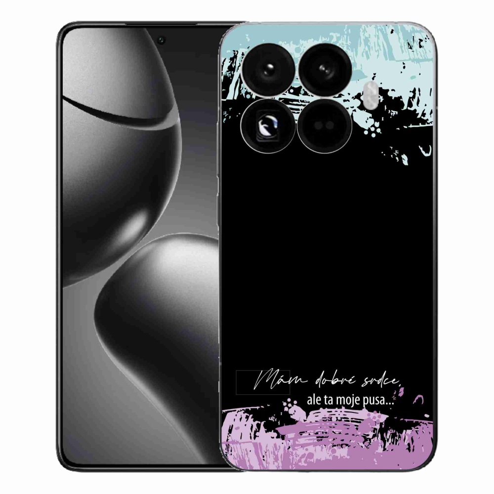 Gélový kryt mmCase na Xiaomi 15T Pro - vtipný text 3 čierne pozadie