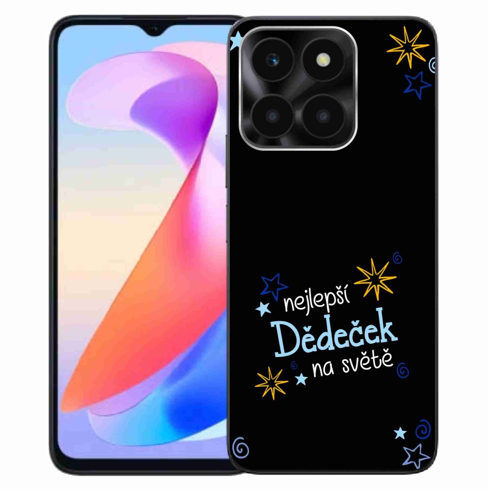 Gélový kryt mmCase na Honor X6a - najlepší dedko čierne pozadie