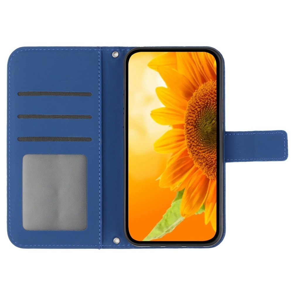 Sunflowers knižkové púzdro na Xiaomi Redmi Note 14 Pro - modré