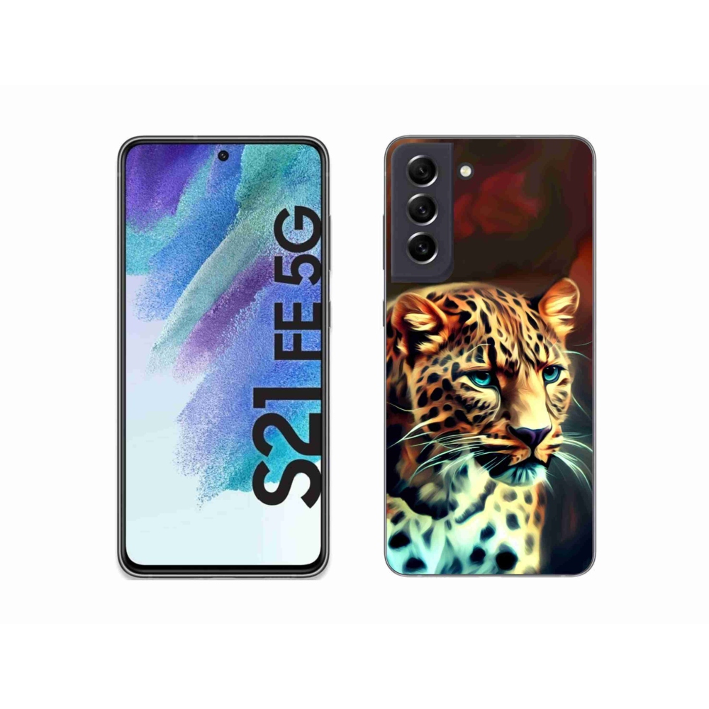 Gélový kryt mmCase na Samsung Galaxy S21 FE 5G - leopard