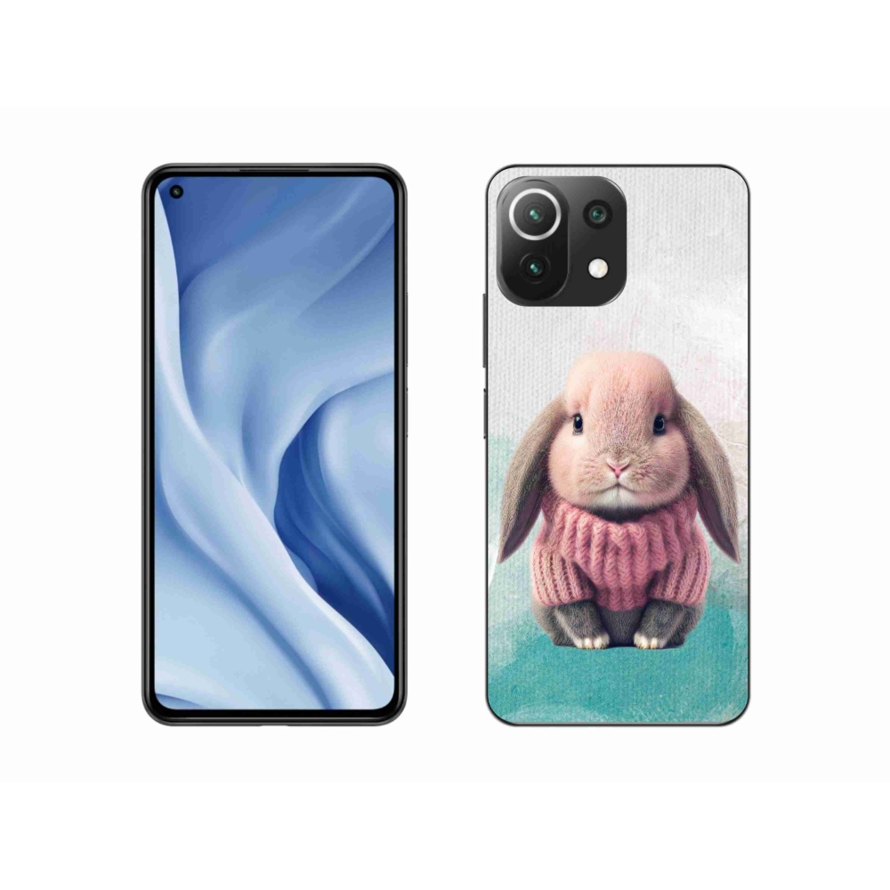 Gélový kryt mmCase na Xiaomi 11 Lite 5G NE - zajačik vo svetri