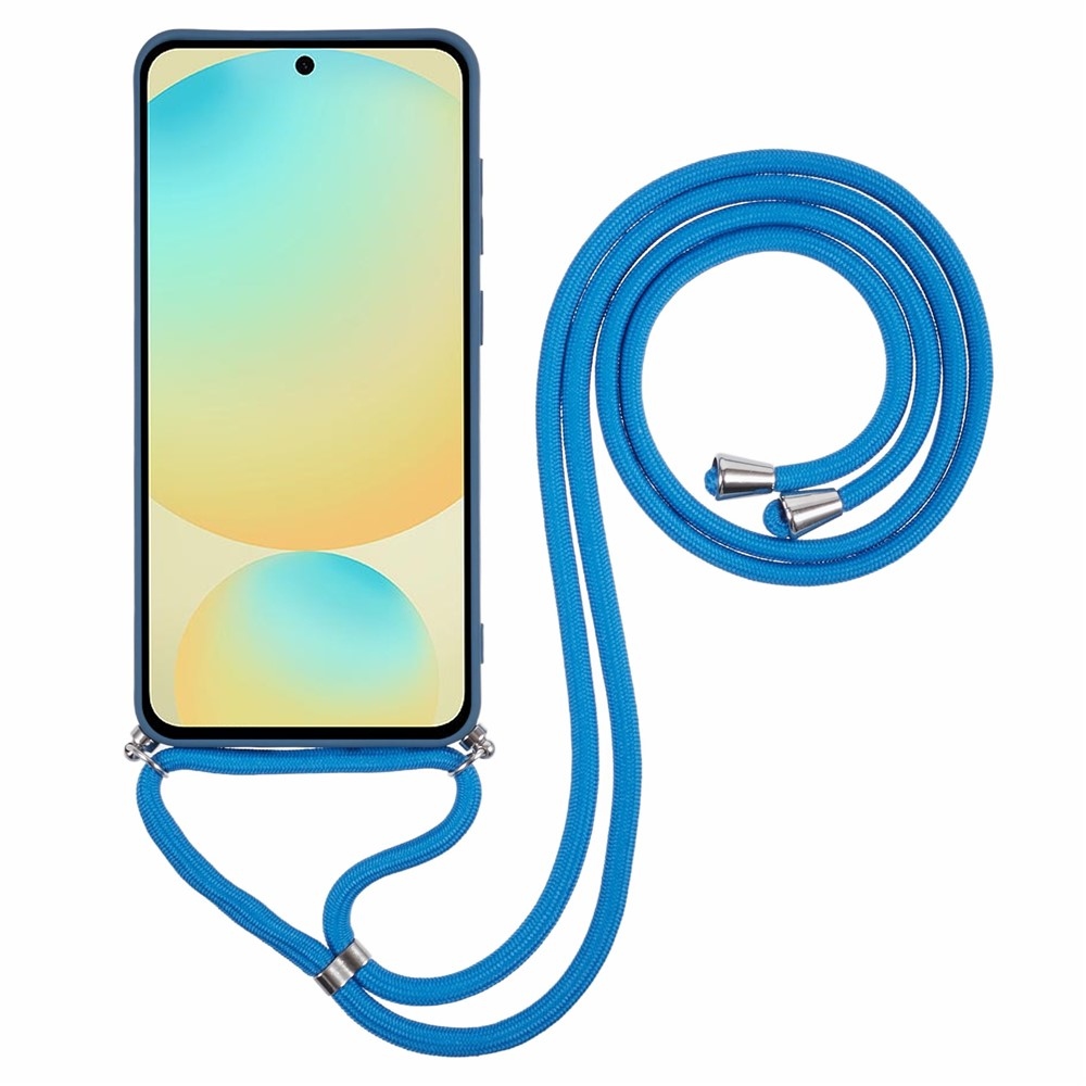 Lining gélový obal so šnúrkou na Samsung Galaxy S25 FE - modrý