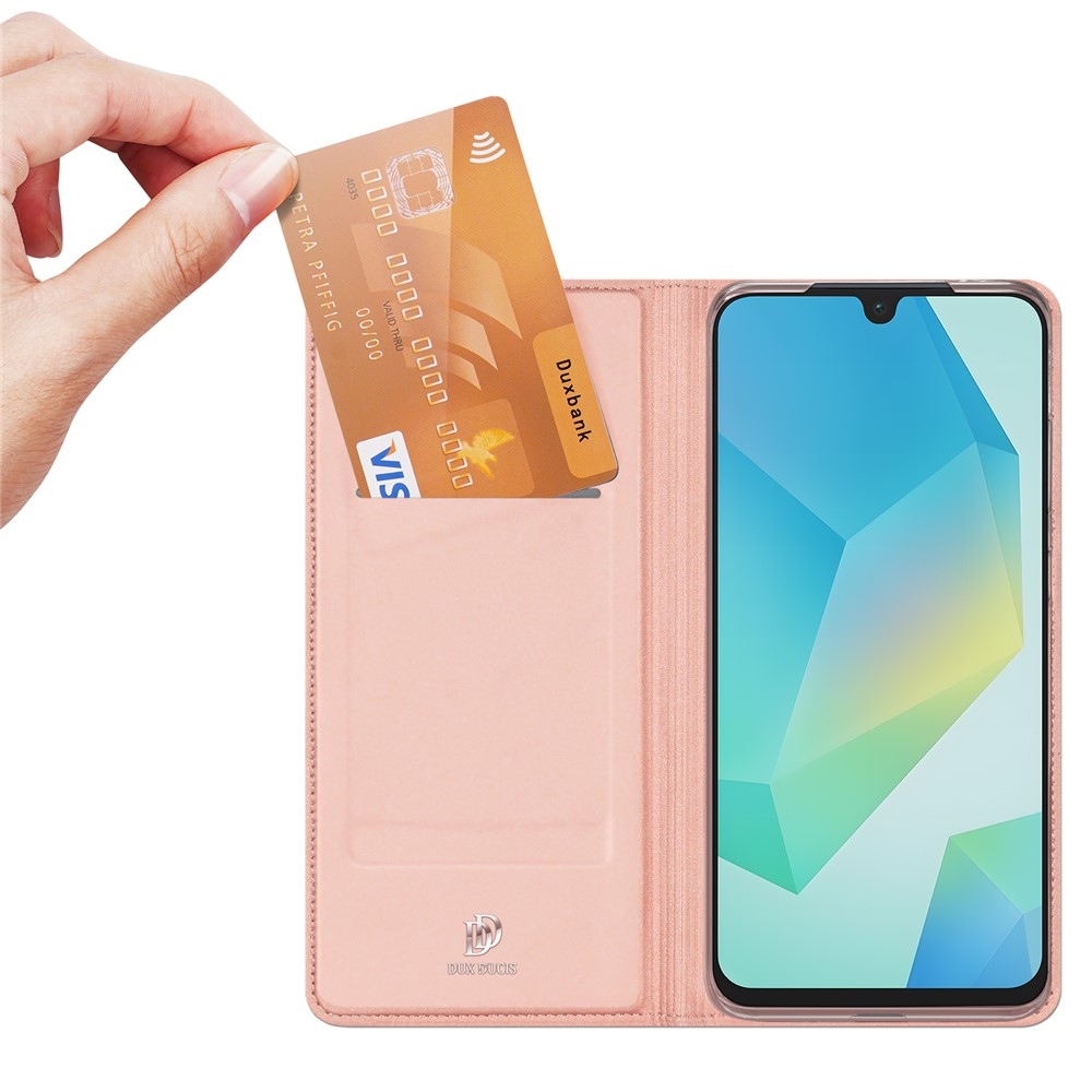 DUX knižkové púzdro na Samsung Galaxy A17 5G - ružovozlaté