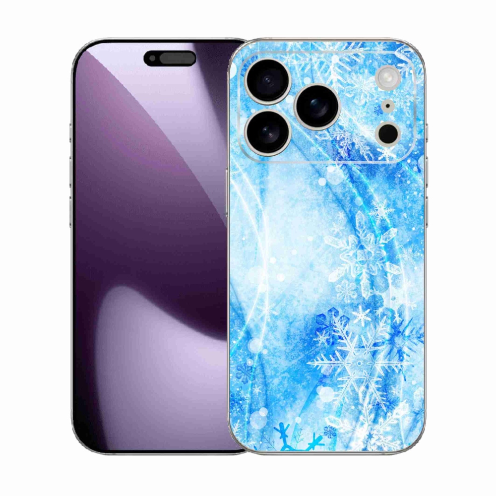 Gélový kryt mmCase na iPhone 17 Pro - snehové vločky