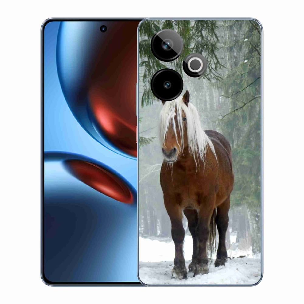 Gélový kryt mmCase na Realme GT 7 5G/GT 7T 5G - kôň v lese