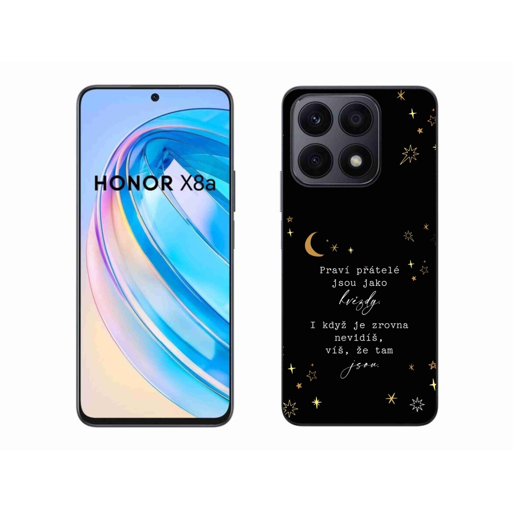 Gélový kryt mmCase na Honor X8a - citát 6 čierne pozadie