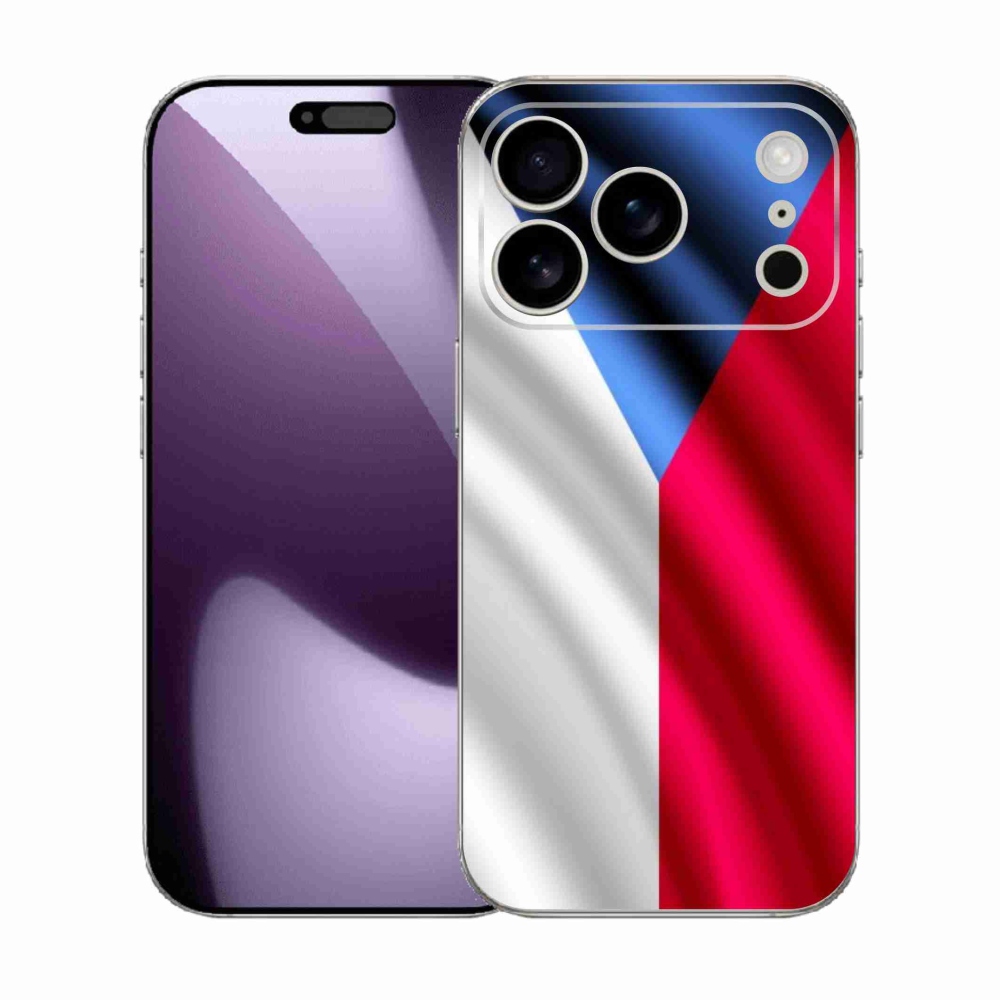 Gélový kryt mmCase na iPhone 17 Pro - česká vlajka