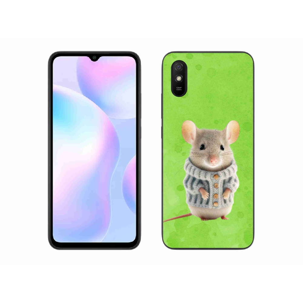 Gélový kryt mmCase na Xiaomi Redmi 9AT - myška vo svetri