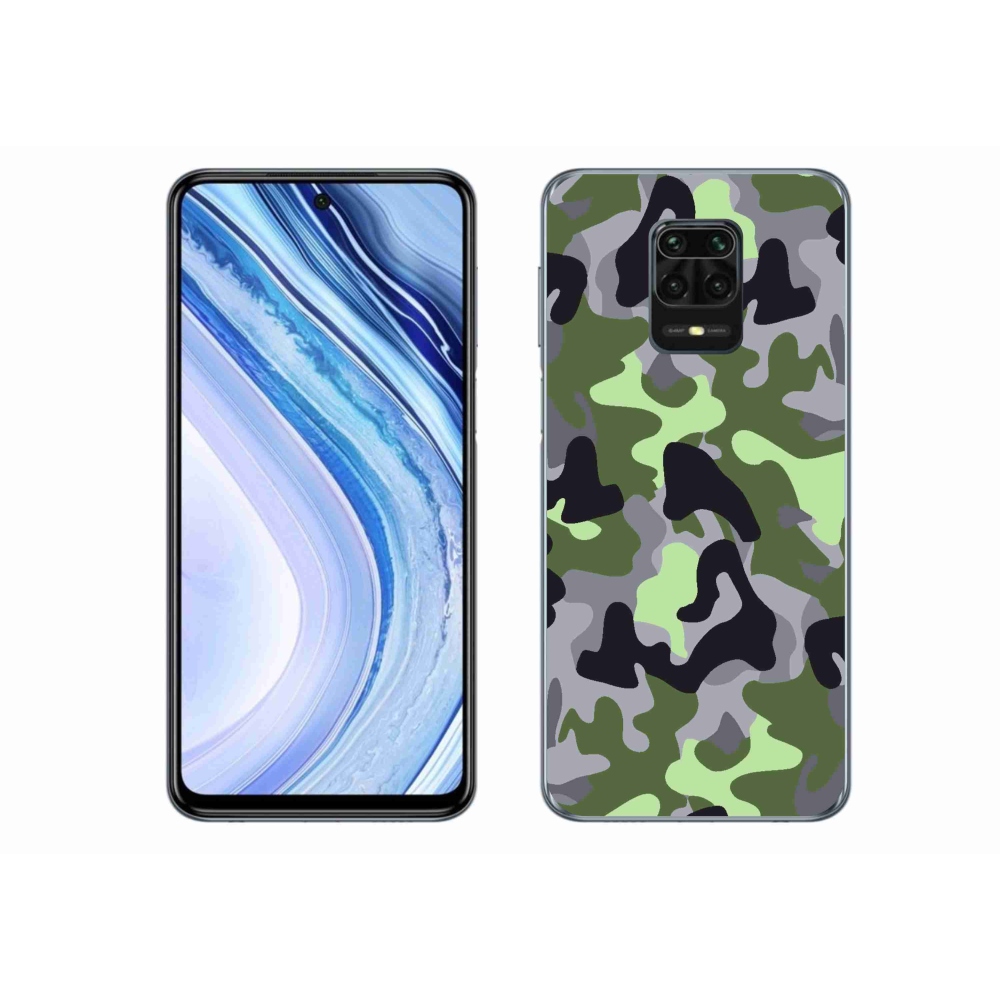 Gélový kryt mmCase na Xiaomi Redmi Note 9S - maskáčový vzor 7