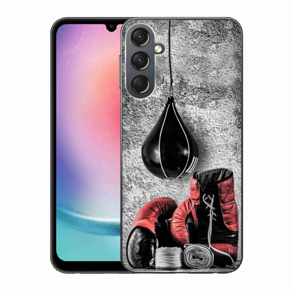 Gélový kryt mmCase na Samsung Galaxy A24 - boxovacie vrece a rukavice