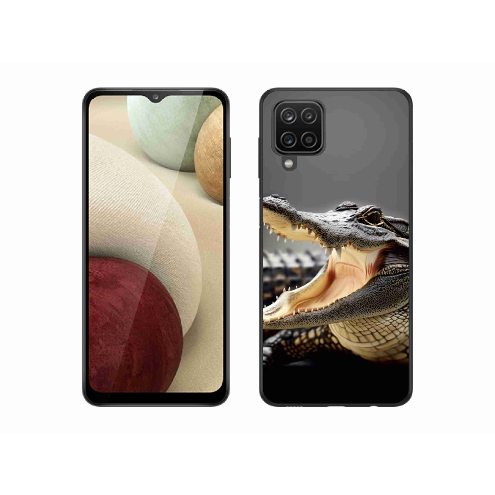 Gélový kryt mmCase na Samsung Galaxy A12 - krokodíl