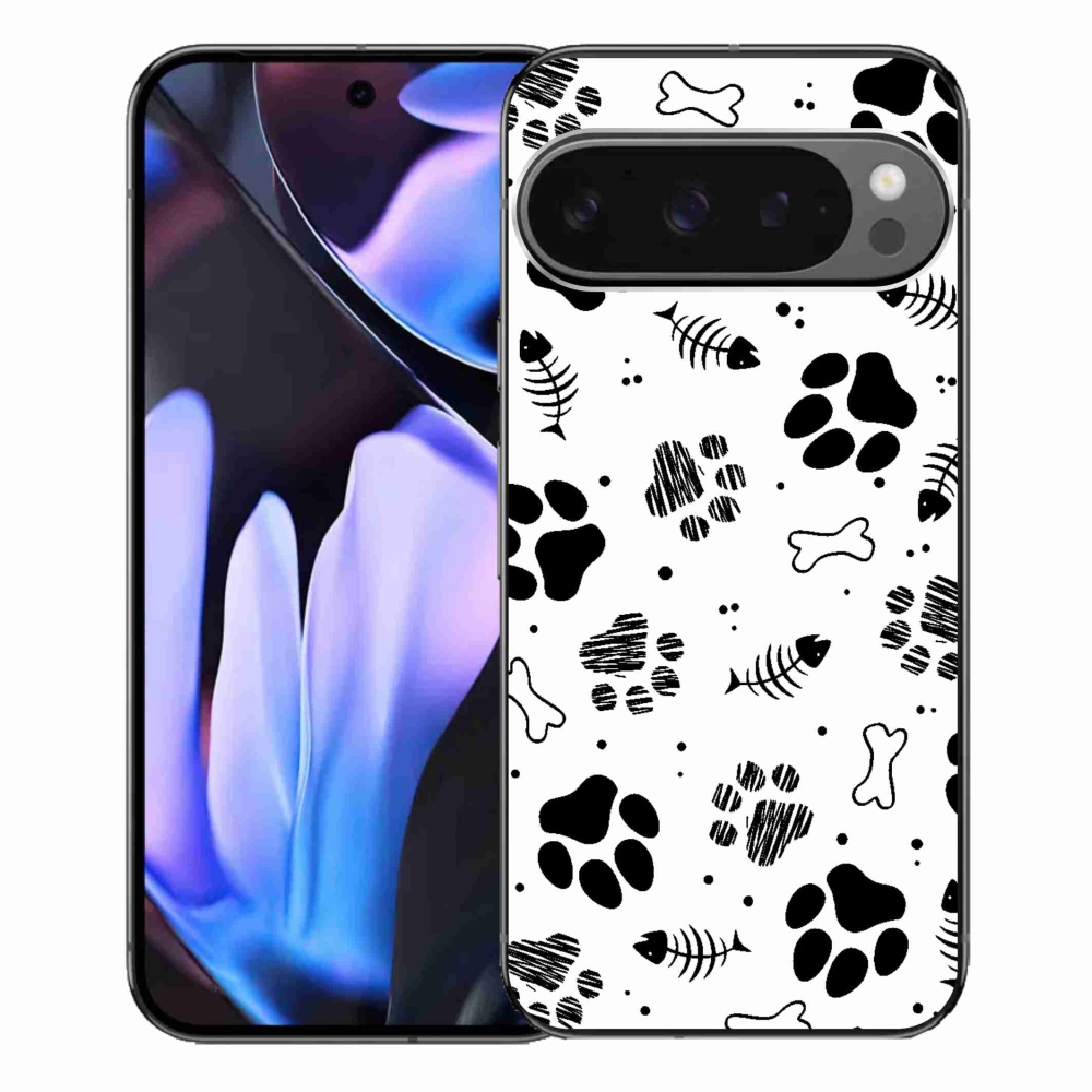 Gélový kryt mmCase na Google Pixel 9 Pro XL - psie labky 1