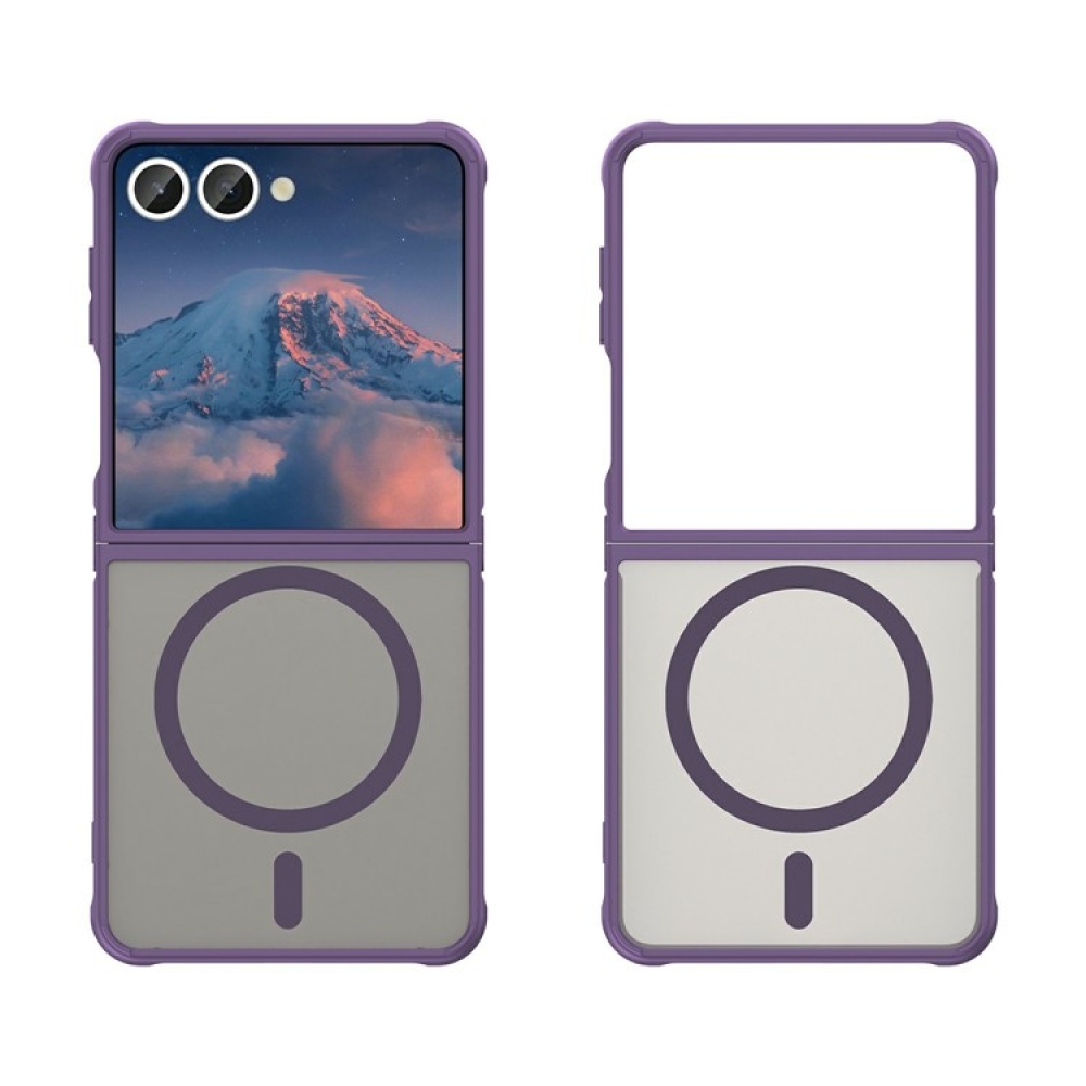 Case matný gélový obal s MagSafe na Samsung Galaxy Z Flip7 5G - fialový