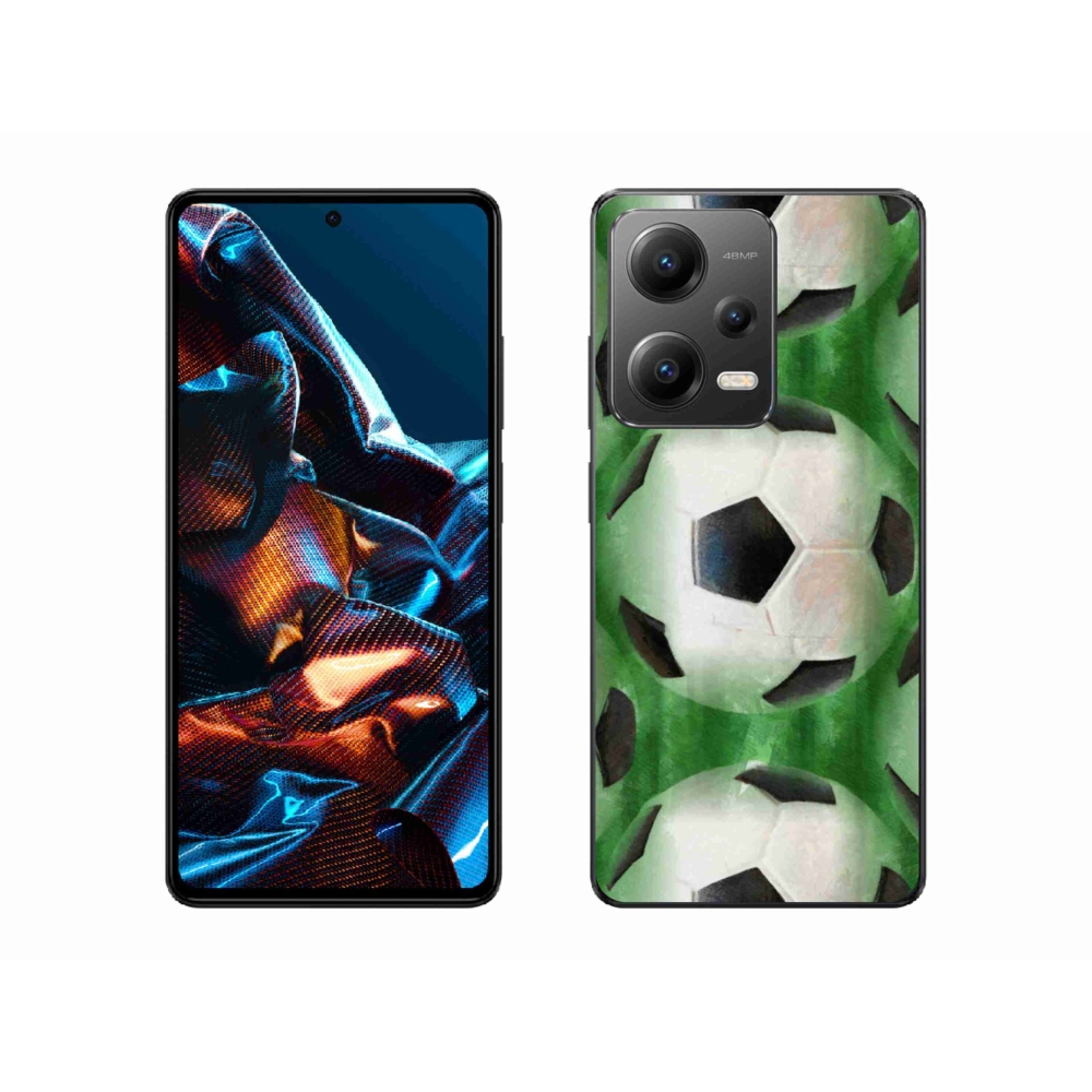 Gélový kryt mmCase na mobil Xiaomi Redmi Note 12 Pro 5G - futbalová lopta