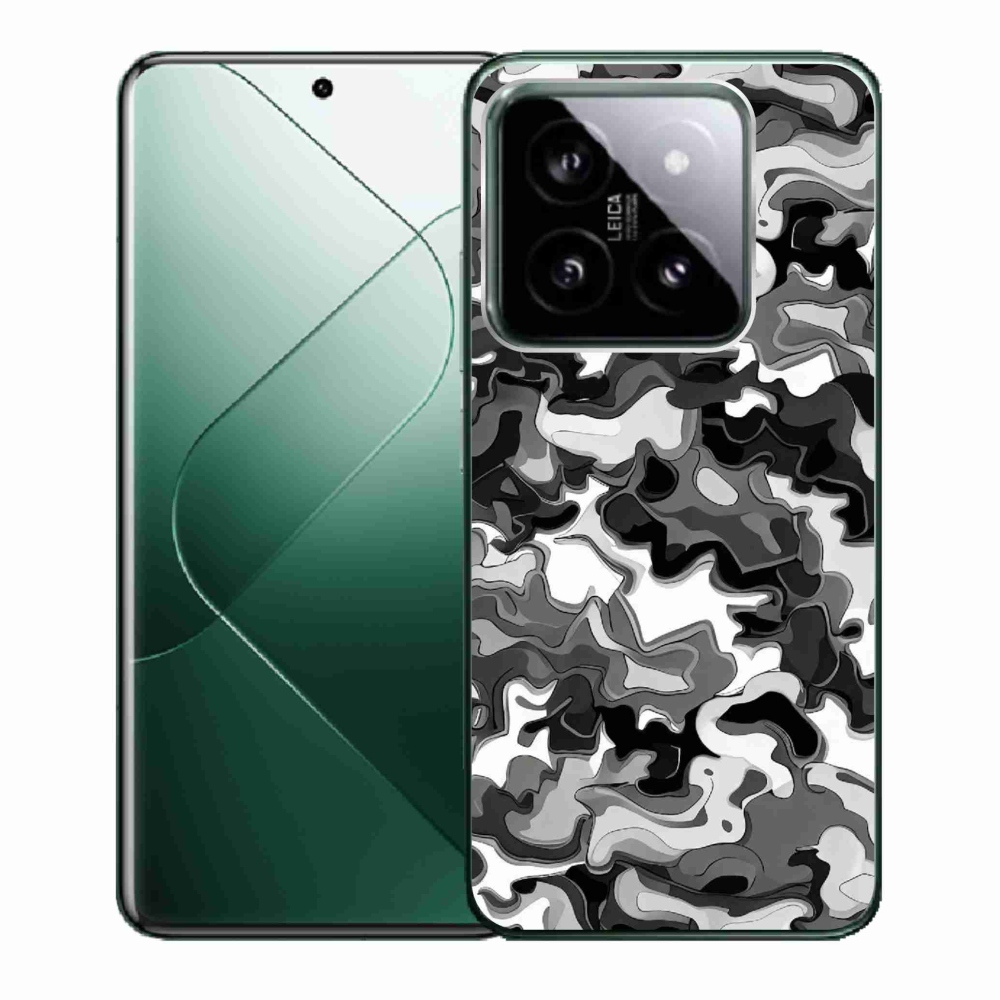 Gélový kryt mmCase na Xiaomi 14 - maskáčový vzor 3