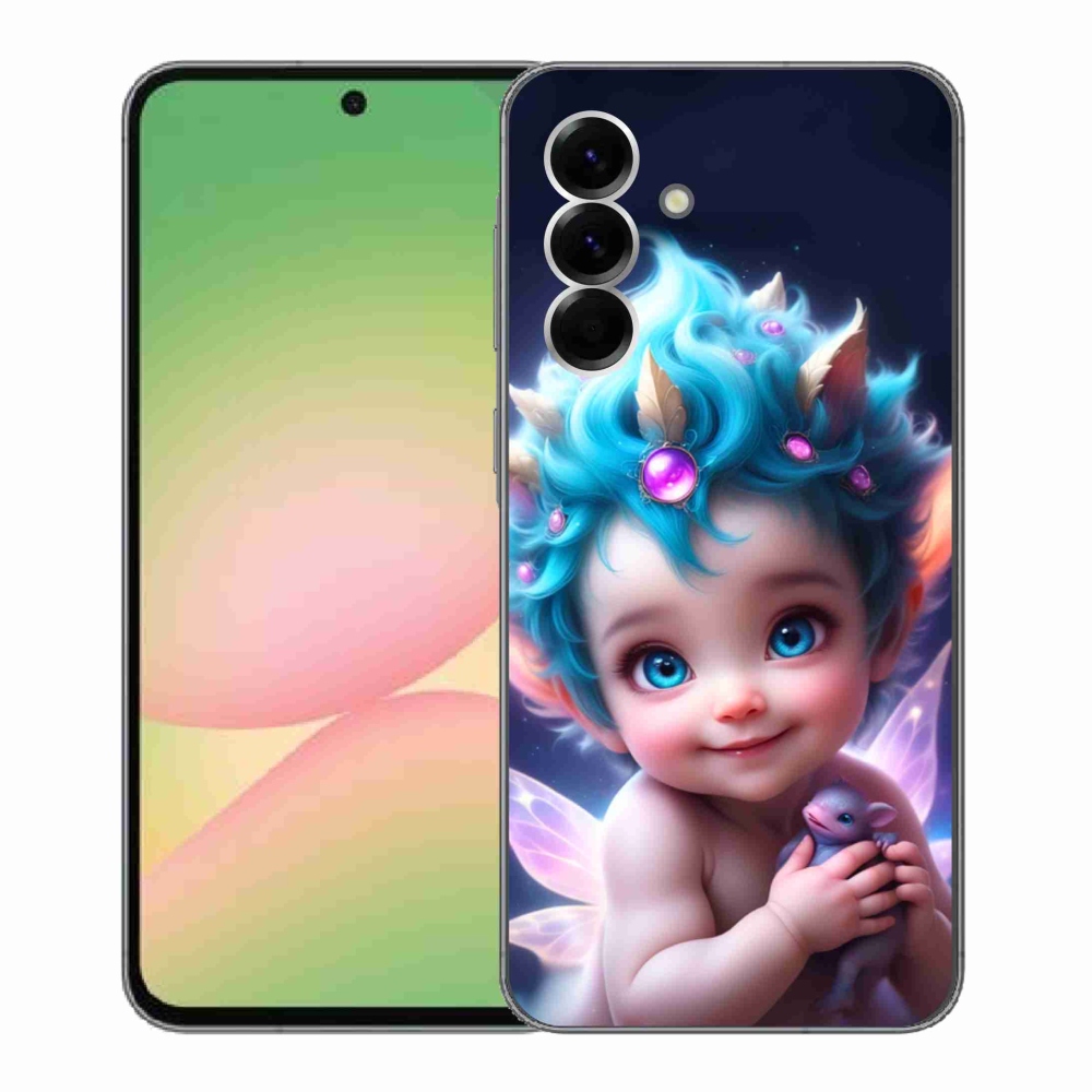 Gélový kryt mmCase na Samsung Galaxy A56 5G - dieťa s motýlími krídlami