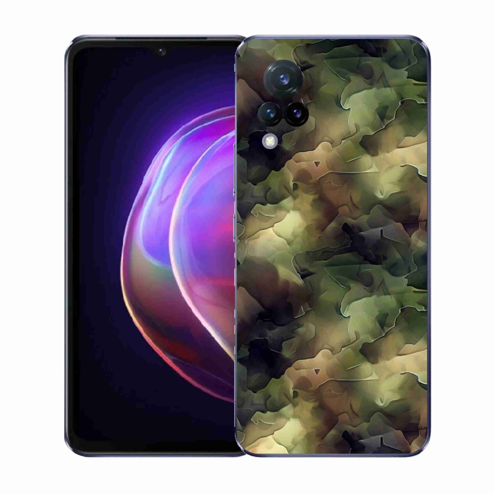Gélový kryt mmCase na Vivo V21 4G/5G - maskáčový vzor 10