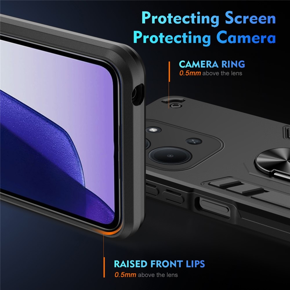 Defend odolný kryt na Xiaomi Redmi 15C 4G (171mm)/Poco C85 4G (171mm) - čierny