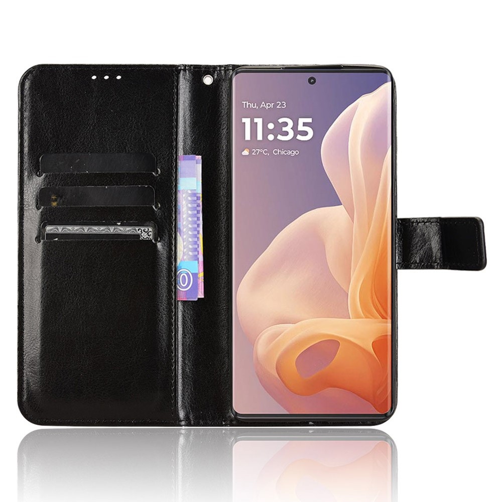 Crazy knižkové púzdro na Motorola Moto G85 5G - čierne