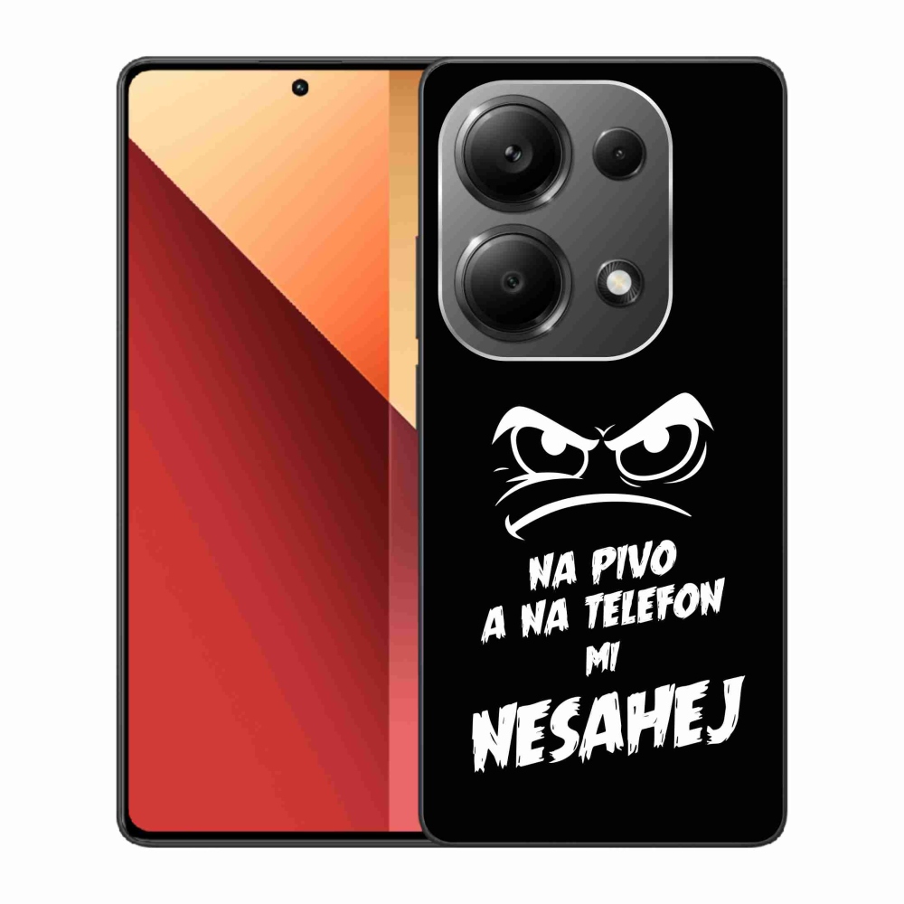 Gélový kryt mmCase na Xiaomi Redmi Note 13 Pro 4G/Poco M6 Pro - pivný motív 2 čierne pozadie