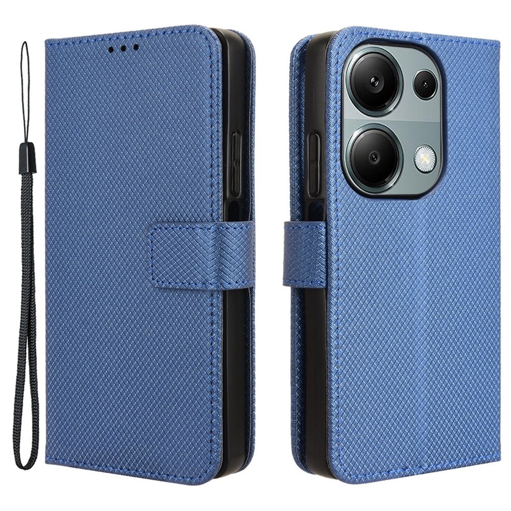 Diamond knižkové púzdro na Xiaomi Redmi Note 14S/Note 13 Pro 4G/Poco M6 Pro - modré