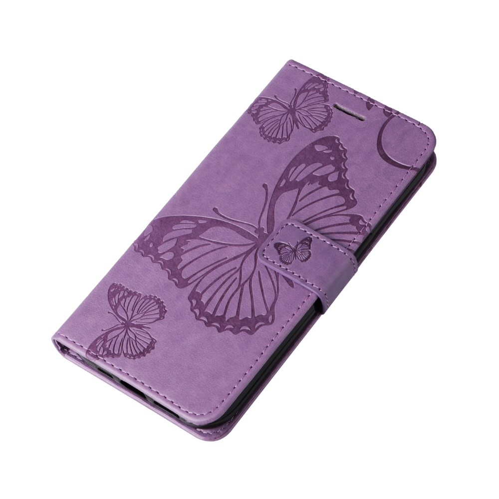 Big Butterfly knižkové puzdro na Xiaomi Redmi 14C - fialové