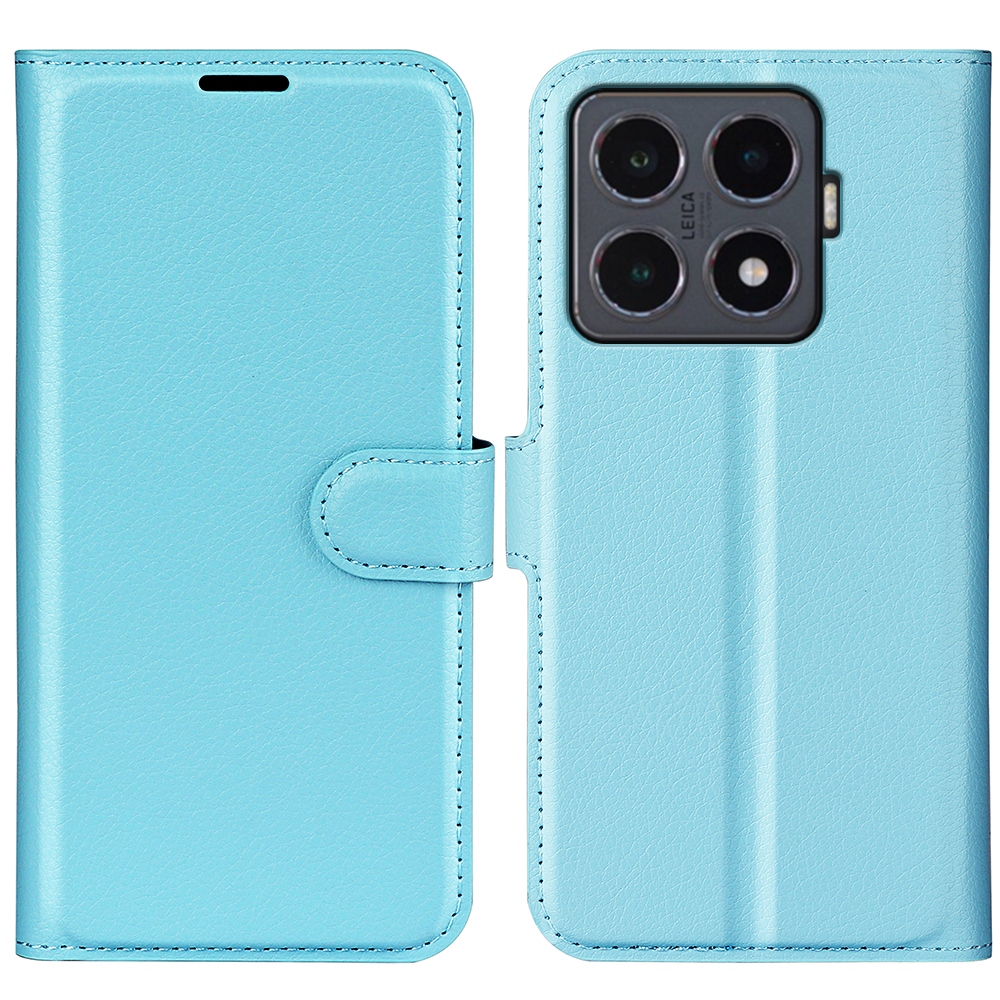 Litchi knižkové púzdro na Xiaomi 15T Pro - modré
