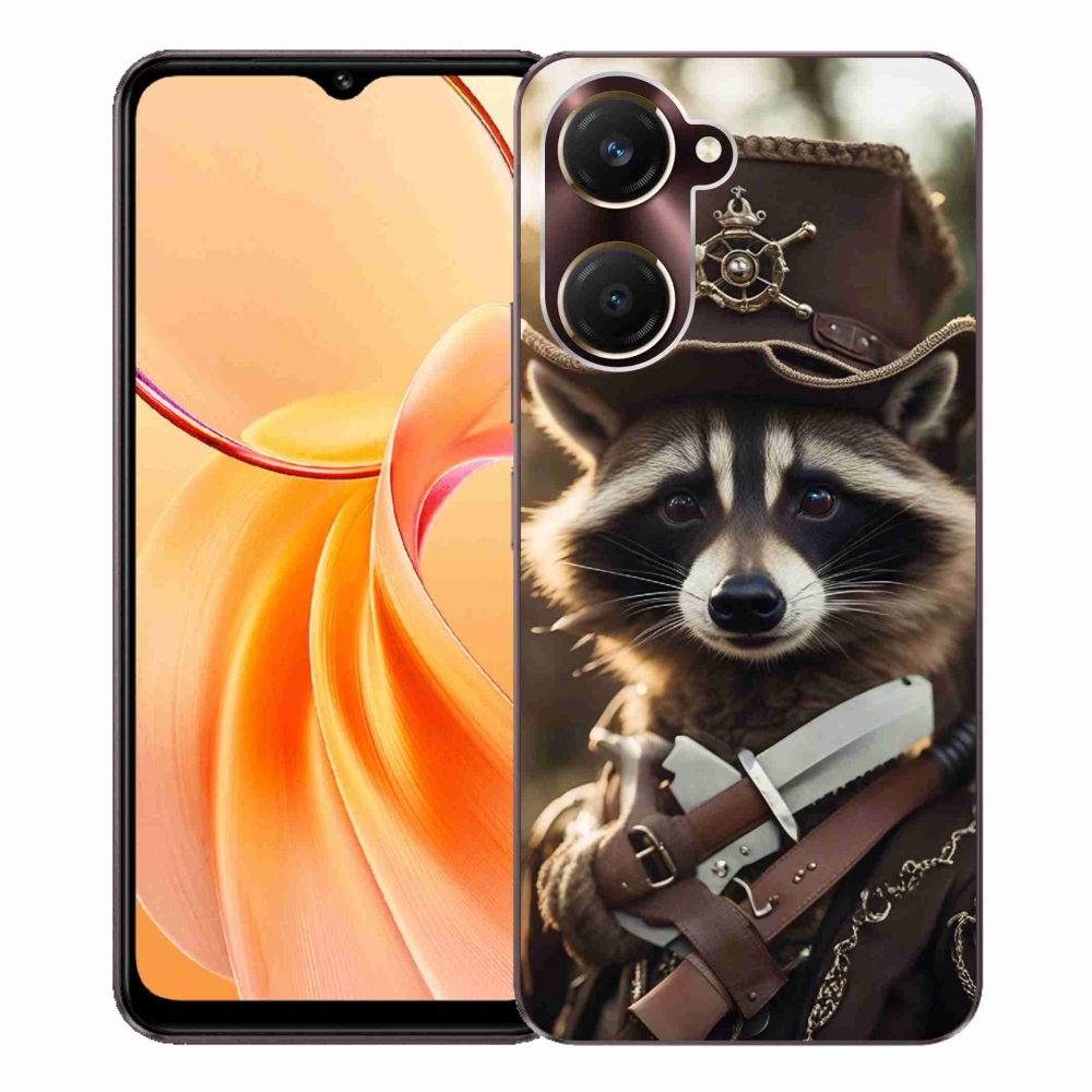 Gélový kryt mmCase na Vivo Y28s 5G - mýval v uniforme
