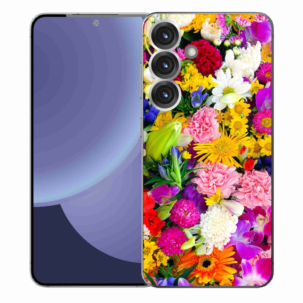 Gélový kryt mmCase na Samsung Galaxy S25+ - kvety 12