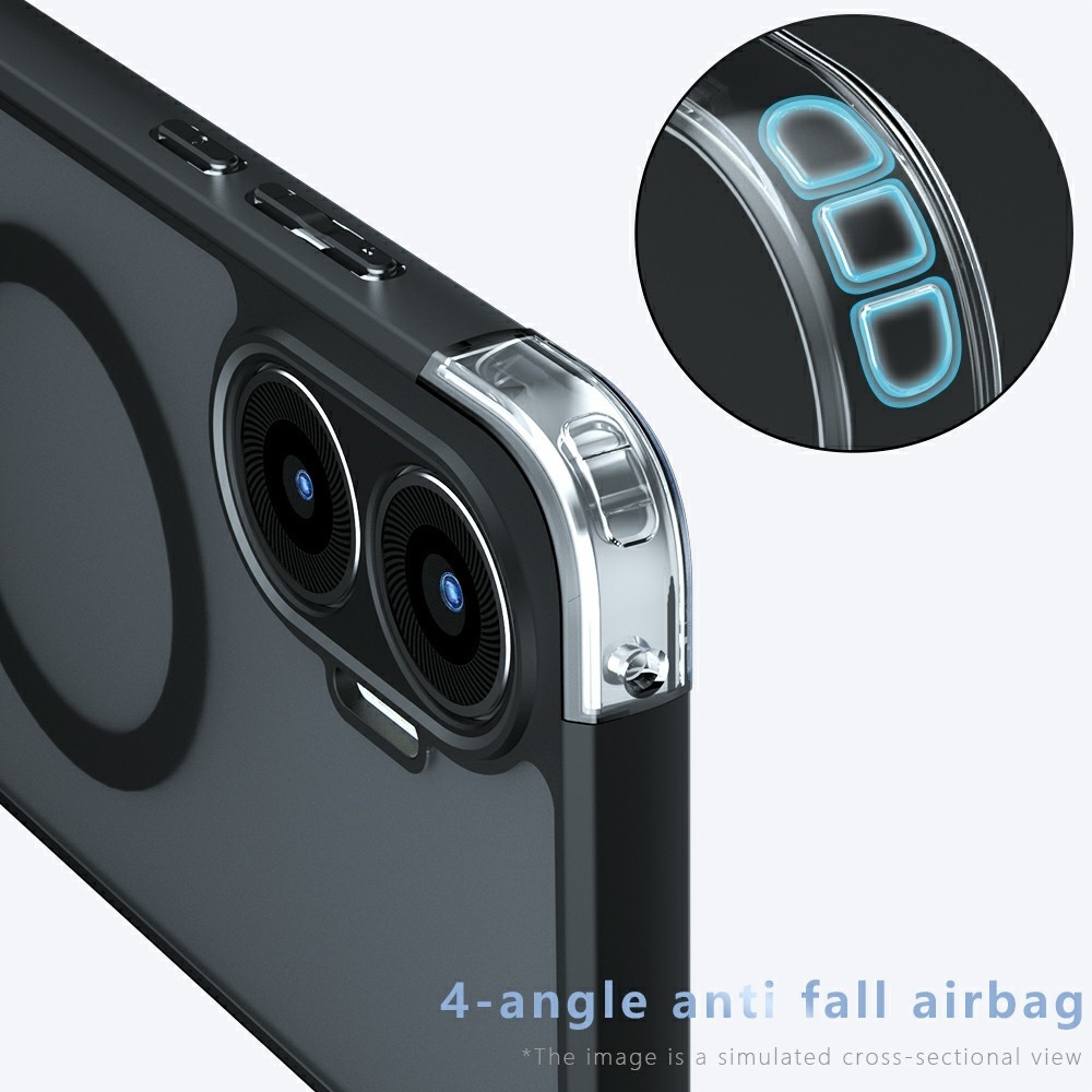 Case matný gélový obal s MagSafe na Xiaomi Poco F7 5G - čierny