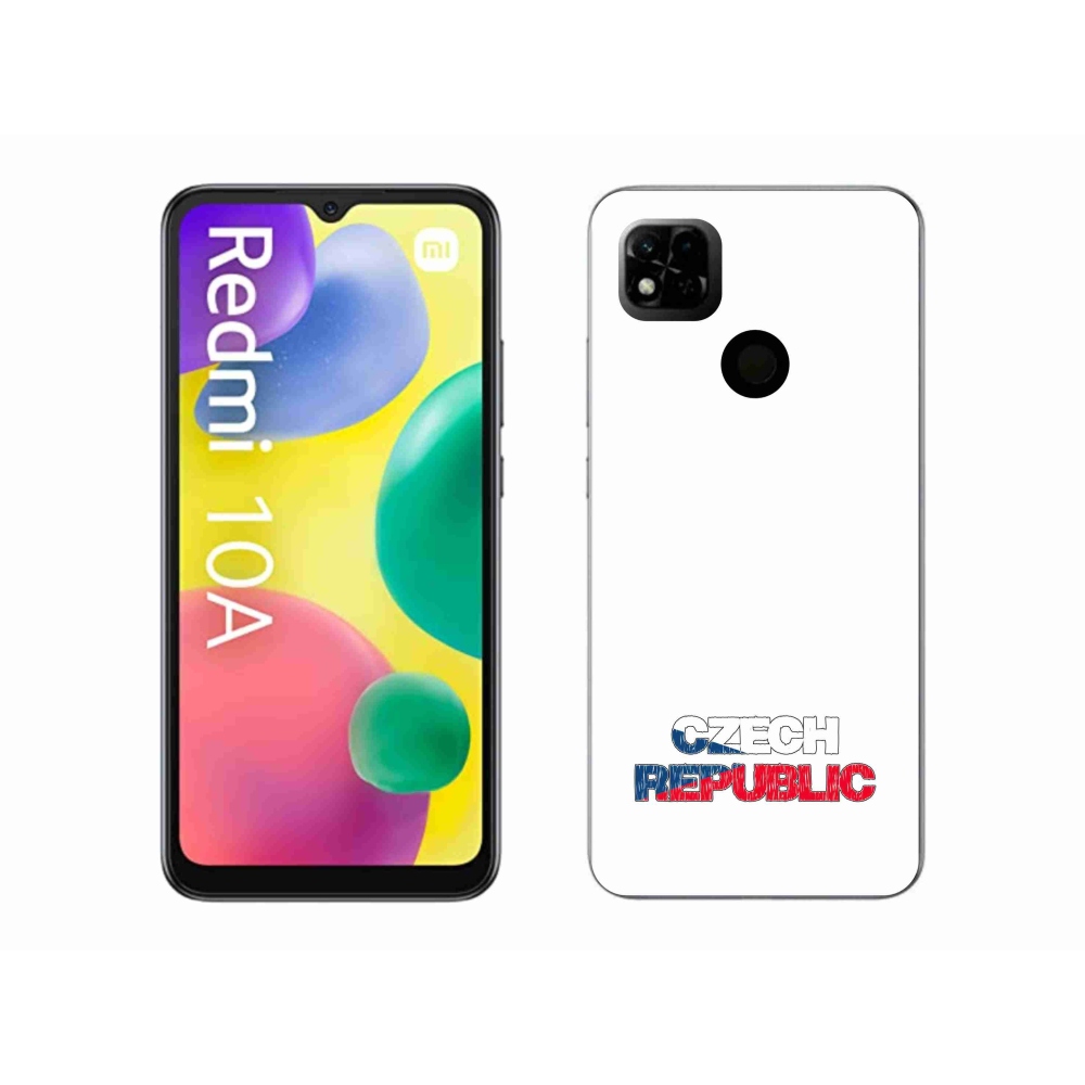 Gélový kryt mmCase na Xiaomi Redmi 10A - Czech Republic biele pozadie