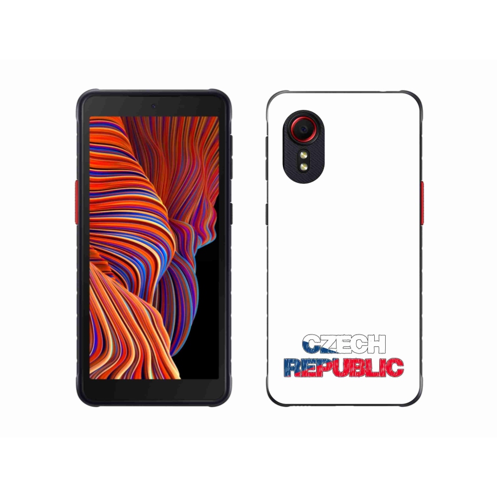 Gélový kryt mmCase na Samsung Galaxy Xcover 5 - Czech Republic biele pozadie