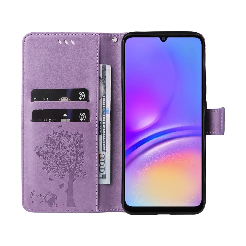 Trees knižkové púzdro na Samsung Galaxy A06 4G - svetlofialové