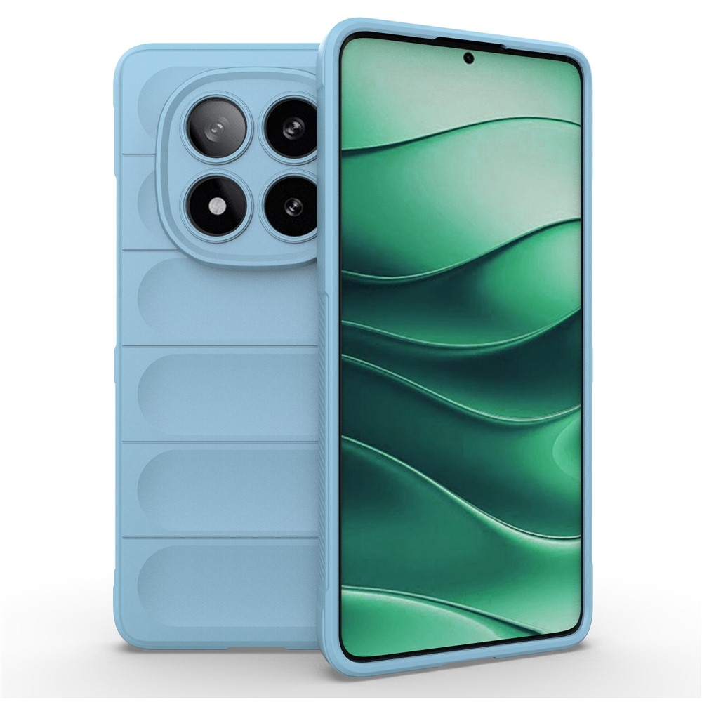 Rugg odolný gélový obal na Xiaomi Redmi Note 14 Pro 5G/Poco X7 5G - svetlomodrý
