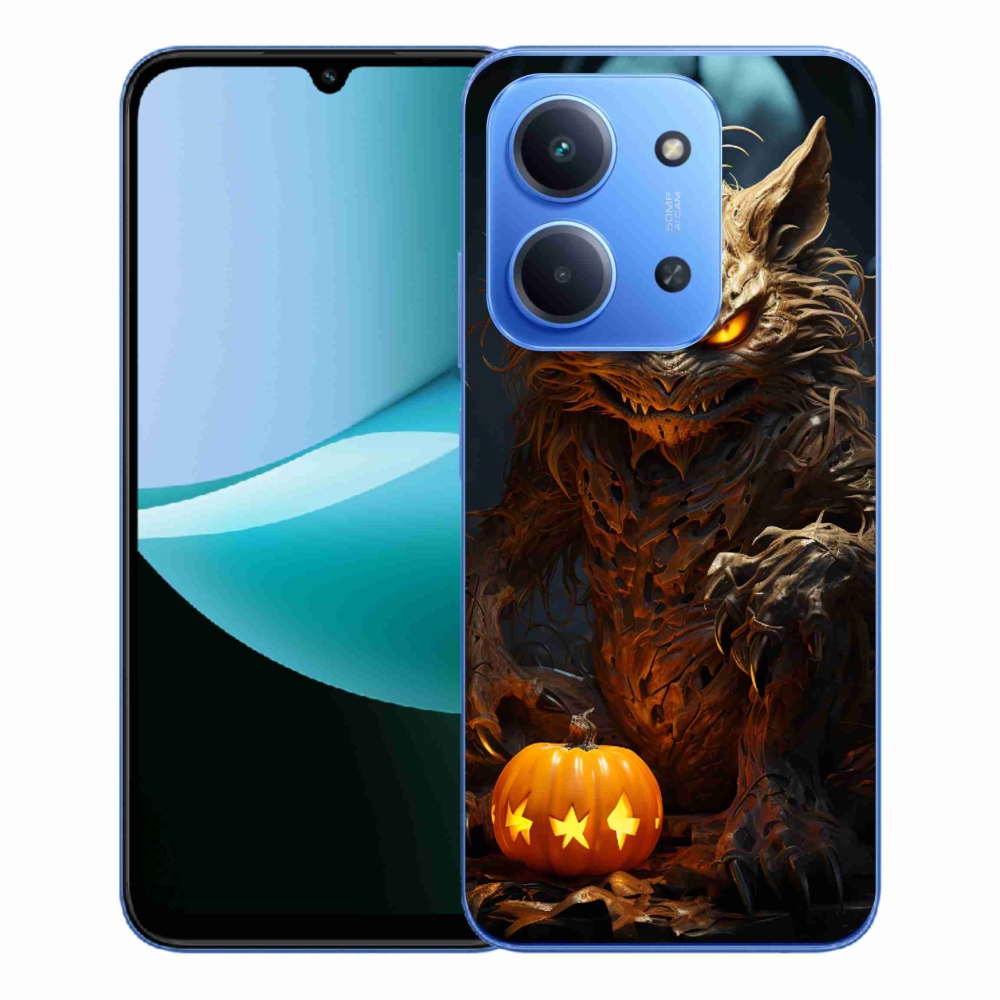 Gélový kryt mmCase na Xiaomi Redmi 15C 4G/5G (173mm) - halloweenska príšera