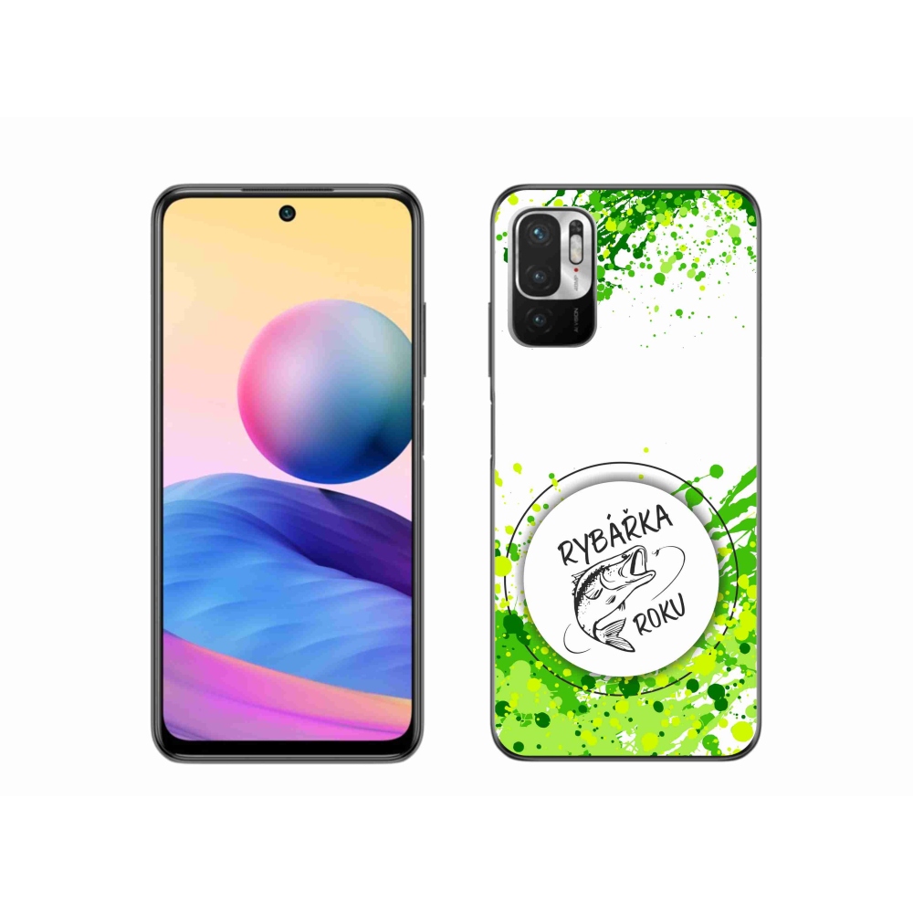 Gélový kryt mmCase na Xiaomi Redmi Note 10 5G - rybárka roka biele pozadie