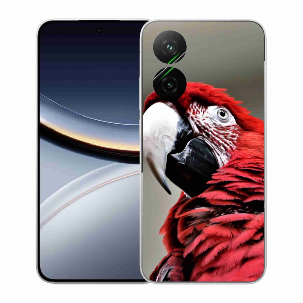 Gélový kryt mmCase na Xiaomi Poco F7 5G - papagáj ara červený