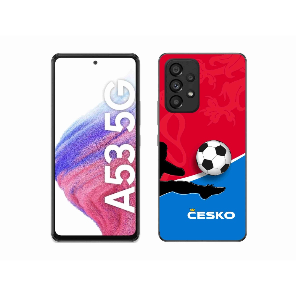 Gélový kryt mmCase na Samsung Galaxy A53 5G - futbal Česko 2