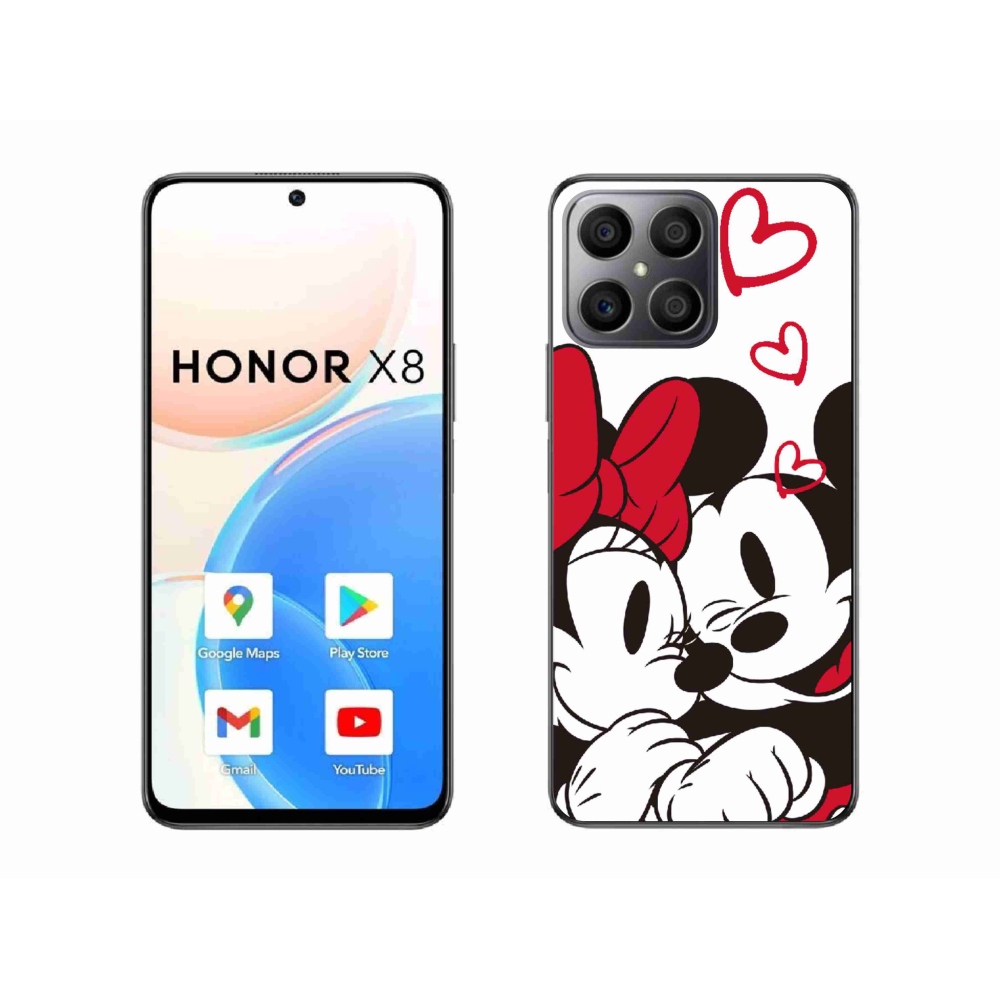 Gélový kryt mmCase na Honor X8 4G - minnie a mickey