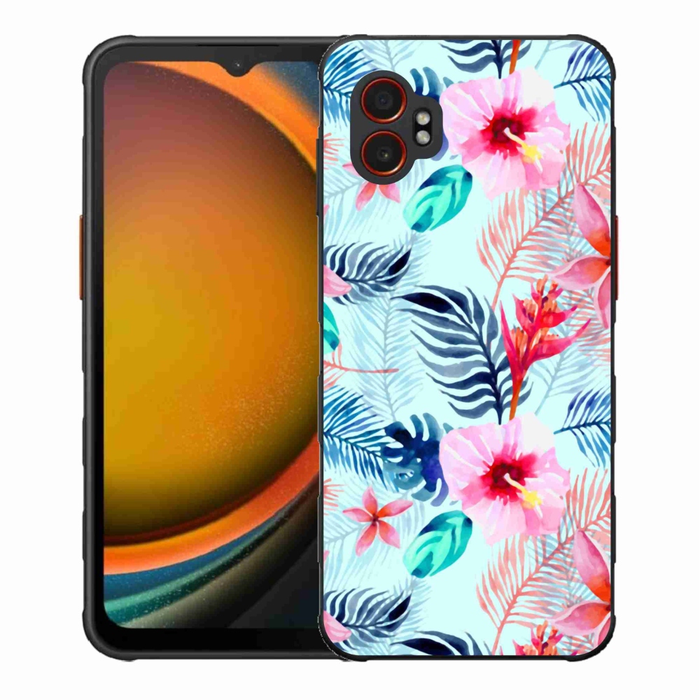 Gélový kryt mmCase na Samsung Galaxy Xcover 7 Pro - kvety