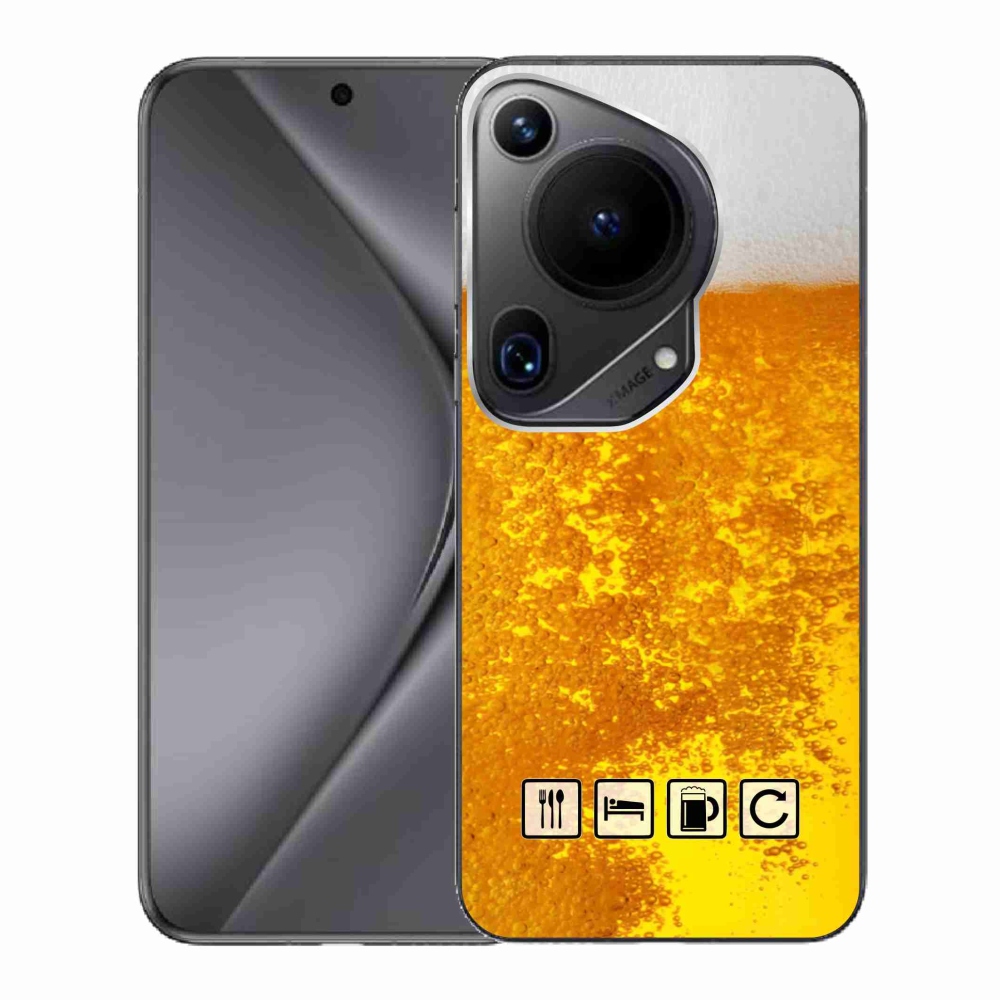 Gélový kryt mmCase na Huawei Pura 70 Ultra - pivný motív 3