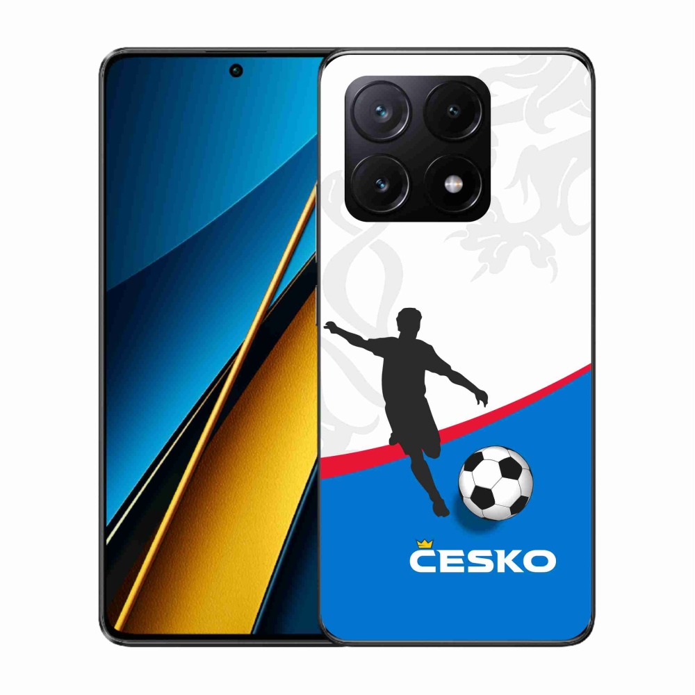 Gélový kryt mmCase na Xiaomi Poco X6 Pro 5G - futbal Česko 1