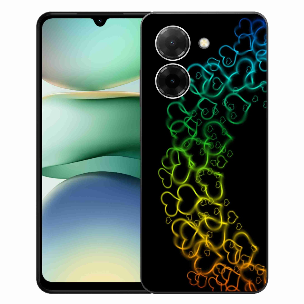 Gélový kryt mmCase na Xiaomi Redmi A5 (173.45x79.35x8.45mm) - farebné srdiečka