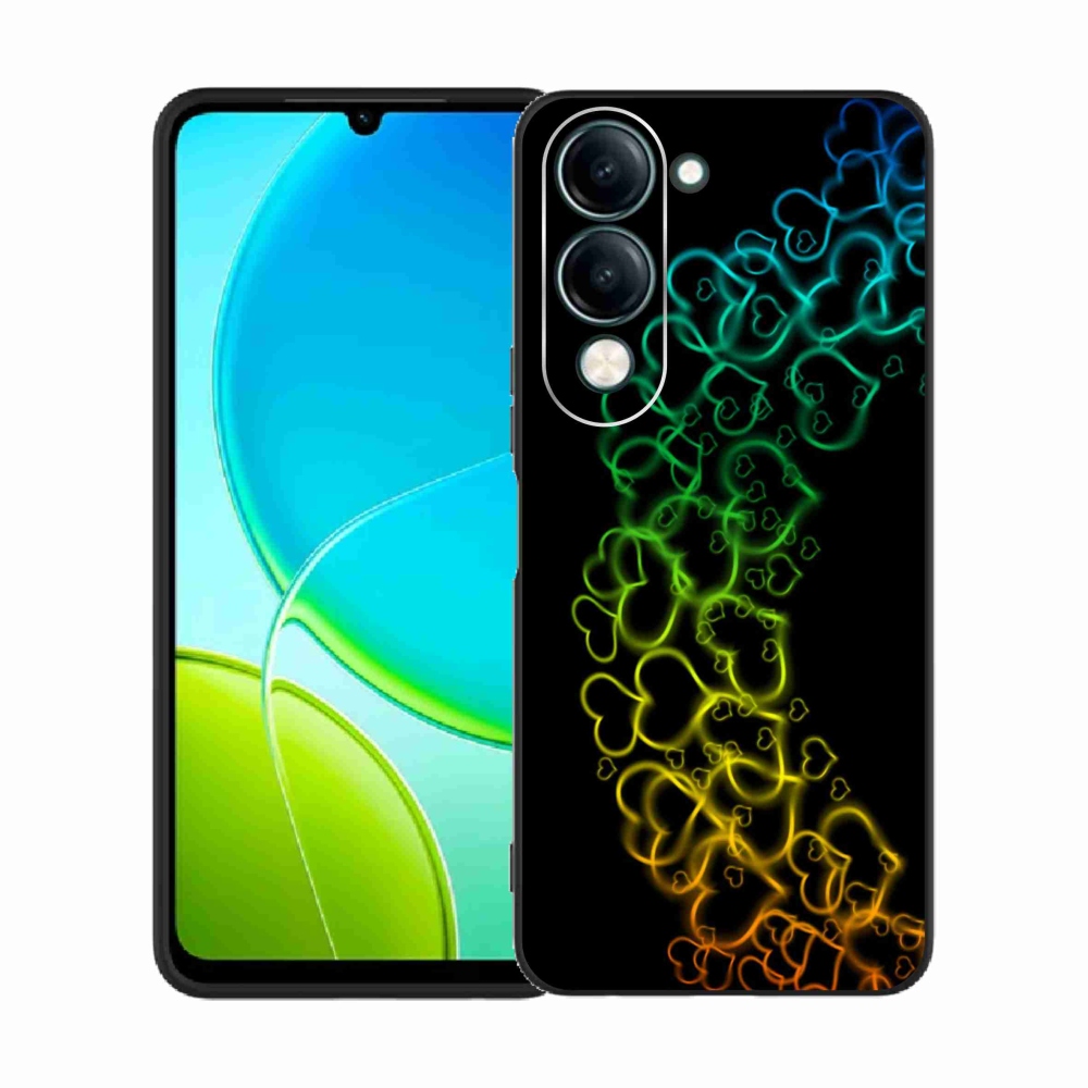 Gélový kryt mmCase na Vivo Y29s 5G - farebné srdiečka