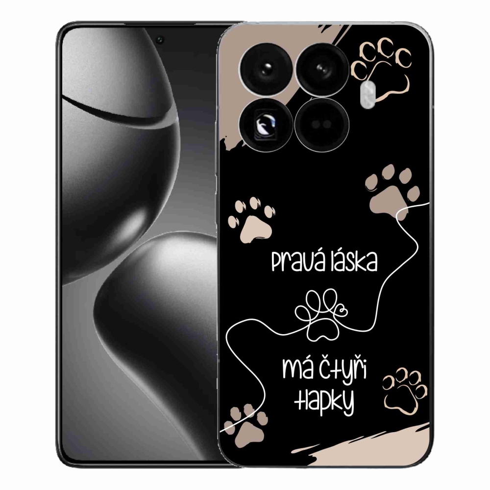 Gélový kryt mmCase na Xiaomi 15T Pro - psí motív 1 čierne pozadie